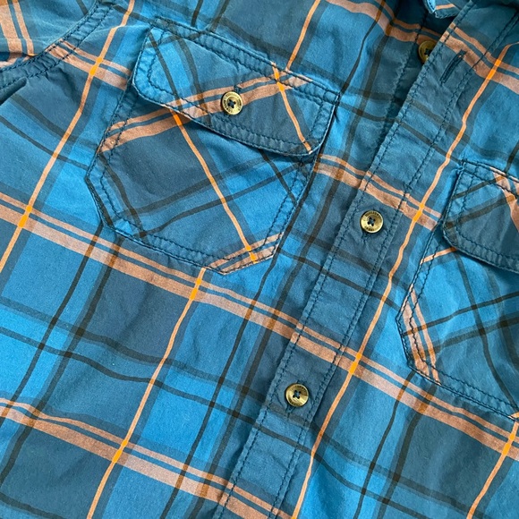 Tucker + Tate Boys Blue Plaid Shirt - Picture 3 of 6